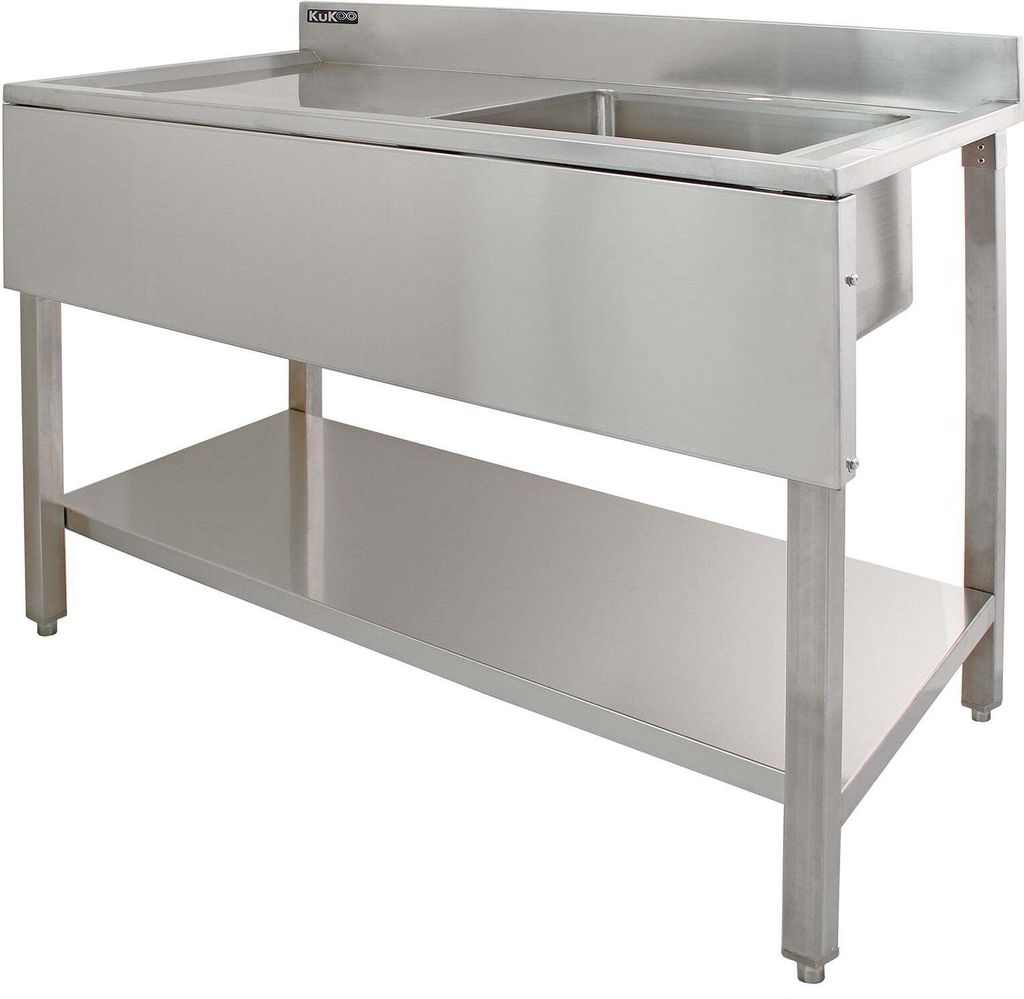 KuKoo Gastro Profi Edelstahlspüle Spültisch Spülbecken Produktbild 