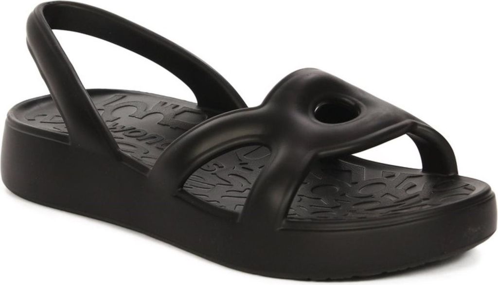 Wonders Sandalen GLUBBLACK mit elastischen Riemen und 3,5 cm Plateauhöhe