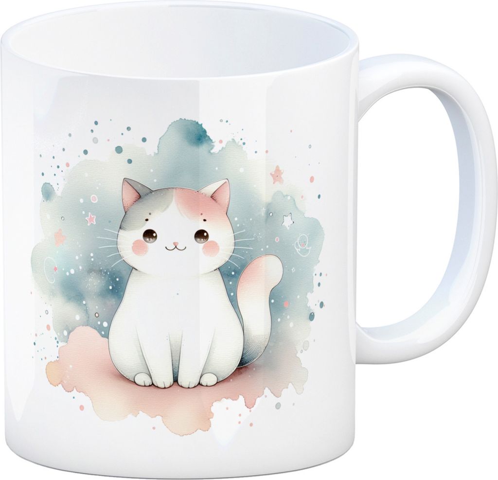 süße Katze Kaffeebecher