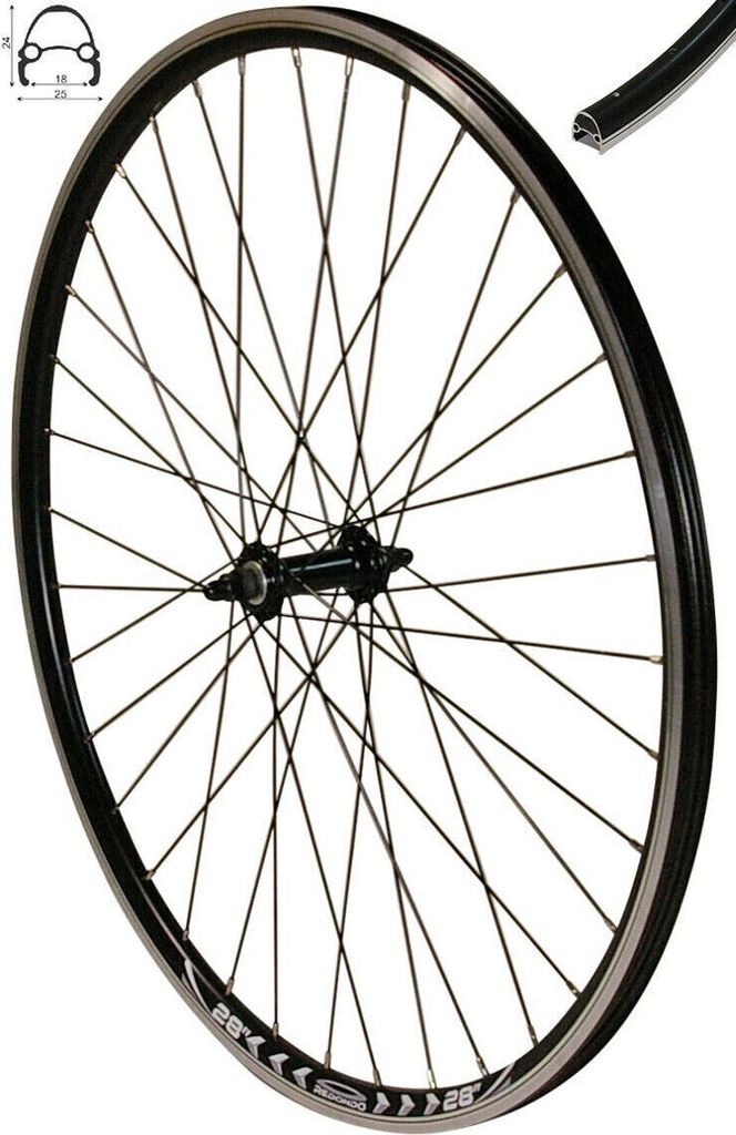 REDONDO 28 Zoll Vorderrad Laufrad Fahrrad V-Profil Produktbild 