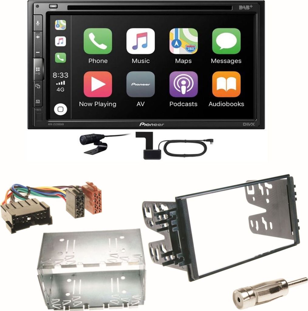 Pioneer AVH-Z5200DAB Android Auto Einbauset für Kia Sorento Produktbild 