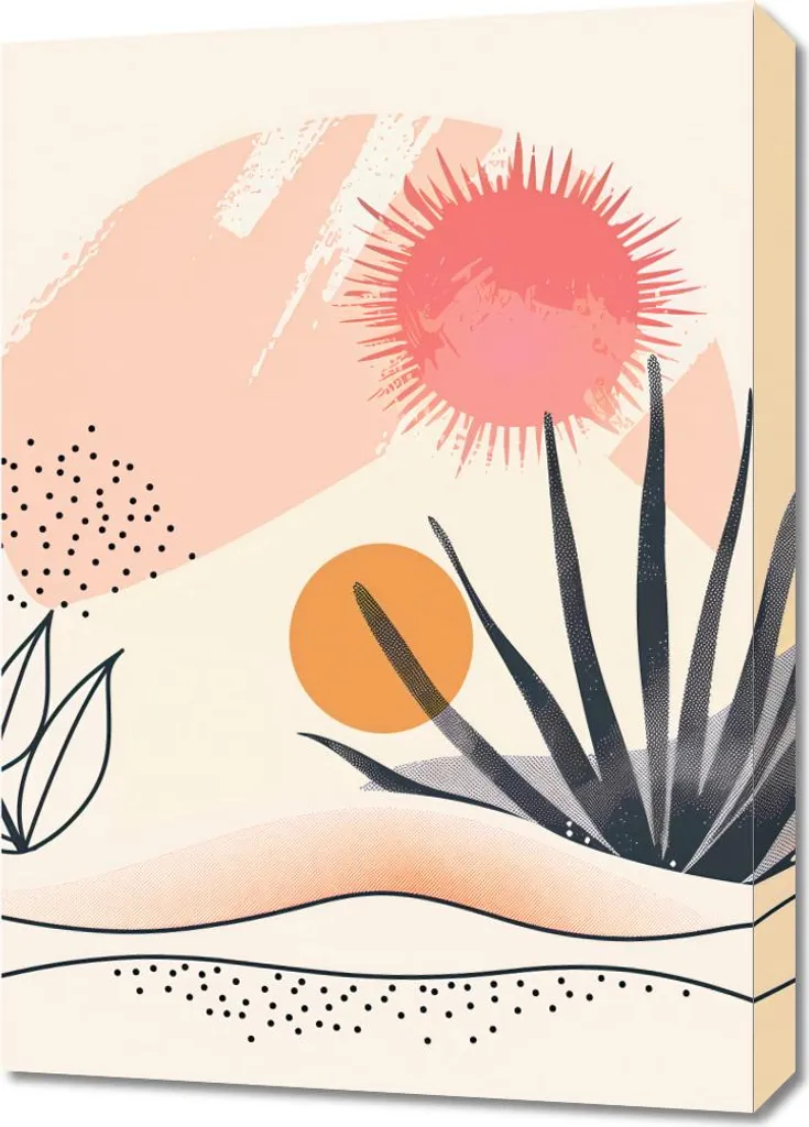 Tableau Jungle 50x70 cm Obscurité Tropicale - Design Végétal Profond