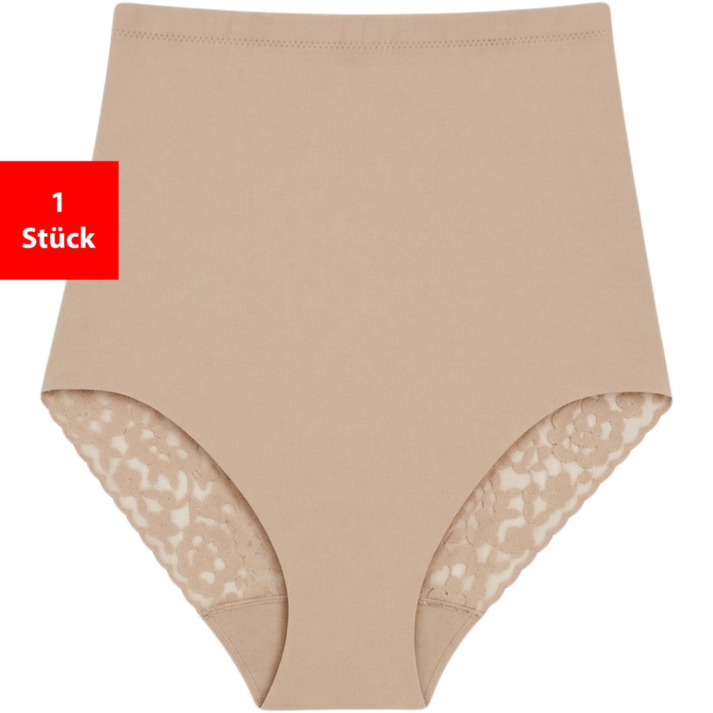Shapingslips Shapewear Damen Unterwäsche Bauchweg 1er-3er Pack Shape Slips - Beige M 1 Stück