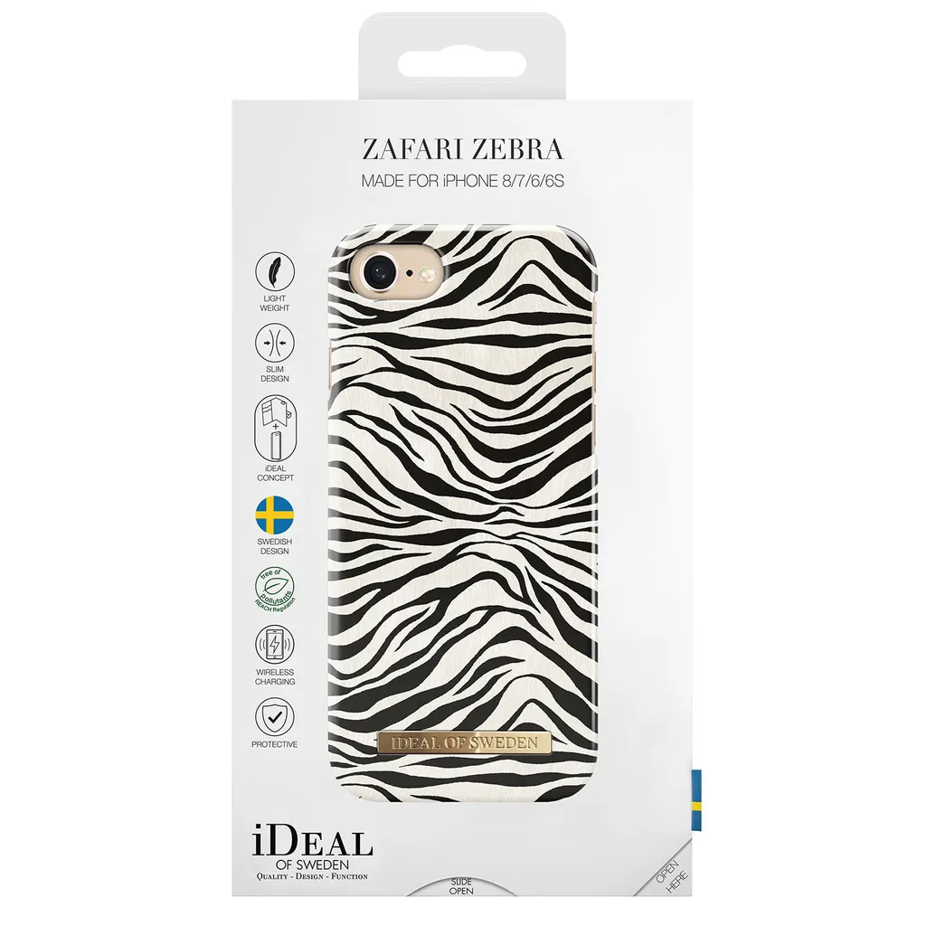 Coque Zafari Zebra pour iPhone SE et 8 avec doublure microfibre douce - 3