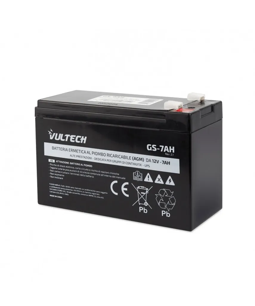 Batterie de Rechange pour Onduleur 12V 7Ah VRLA Plomb Etanche Vultech