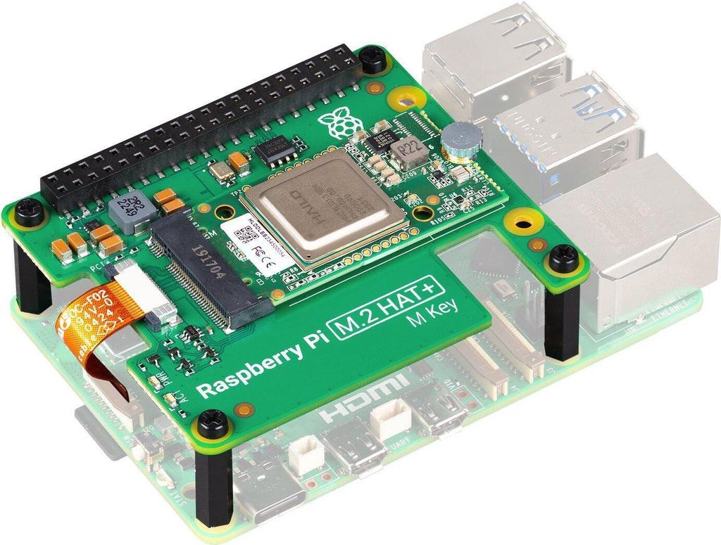 Raspberry Pi AI Kit M2 HAT con acceleratore AI Immagine del prodotto 