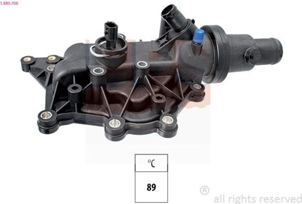 Thermostat EPS 89°C haute précision pour Renault Scénic III JZ0/1 1.5