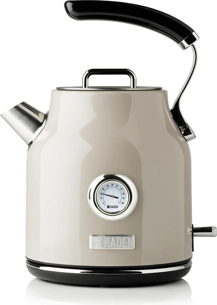 Bouilloire Électrique Vintage Haden Dorset 1,7L en Inox Couleur Beige