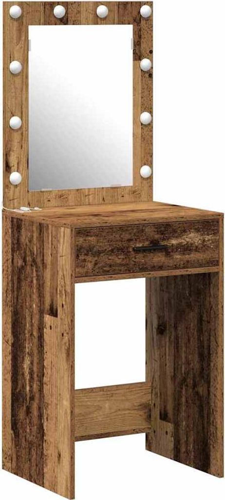 Schminktisch mit Spiegel Altholz 50 x 41 x 135 cm Holzwerkstoff