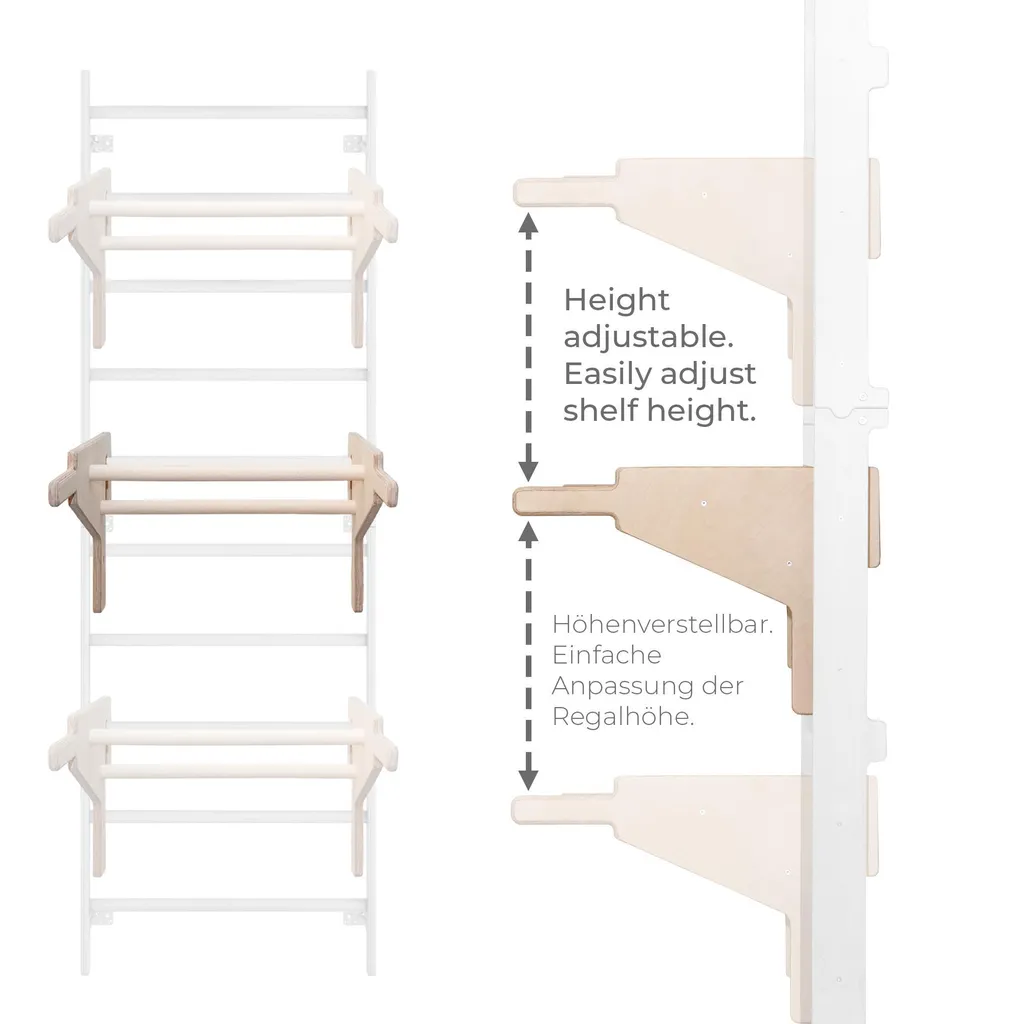 MAMOI® Barres à Dips pour Espalier - Poignées Musculation Calisthenics - 3