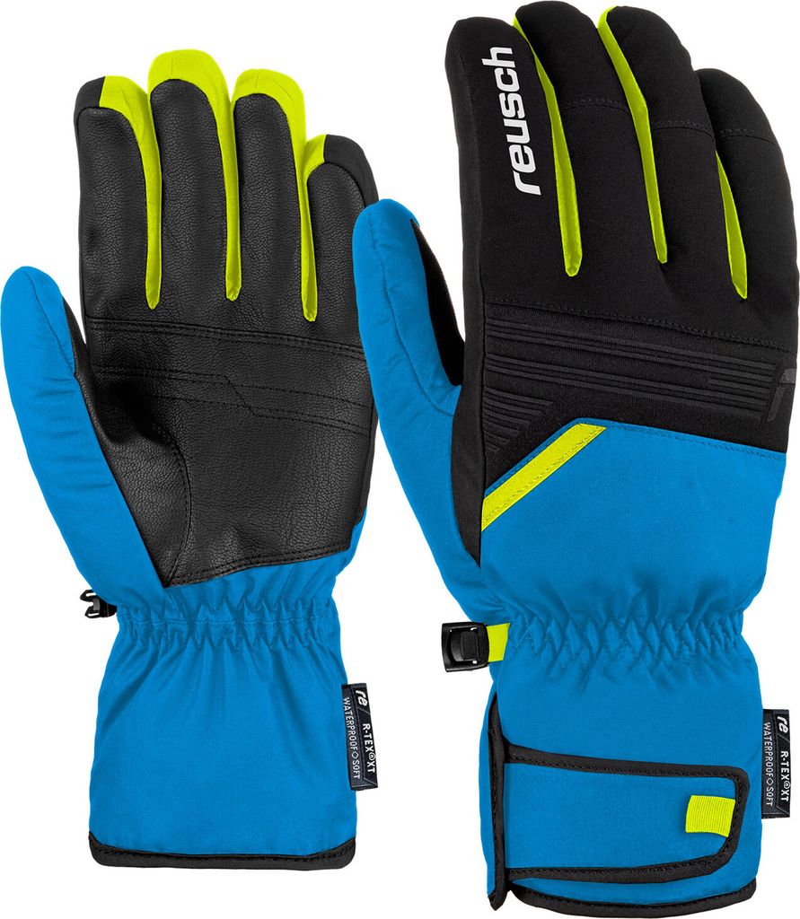 Reusch Herren Handschuhe Skihandschuhe Winterhandschuhe Bradley R-TEX XT, Farbe:Blau, Artikel:-4452 brilliant blue / black / safety yellow, Grö...