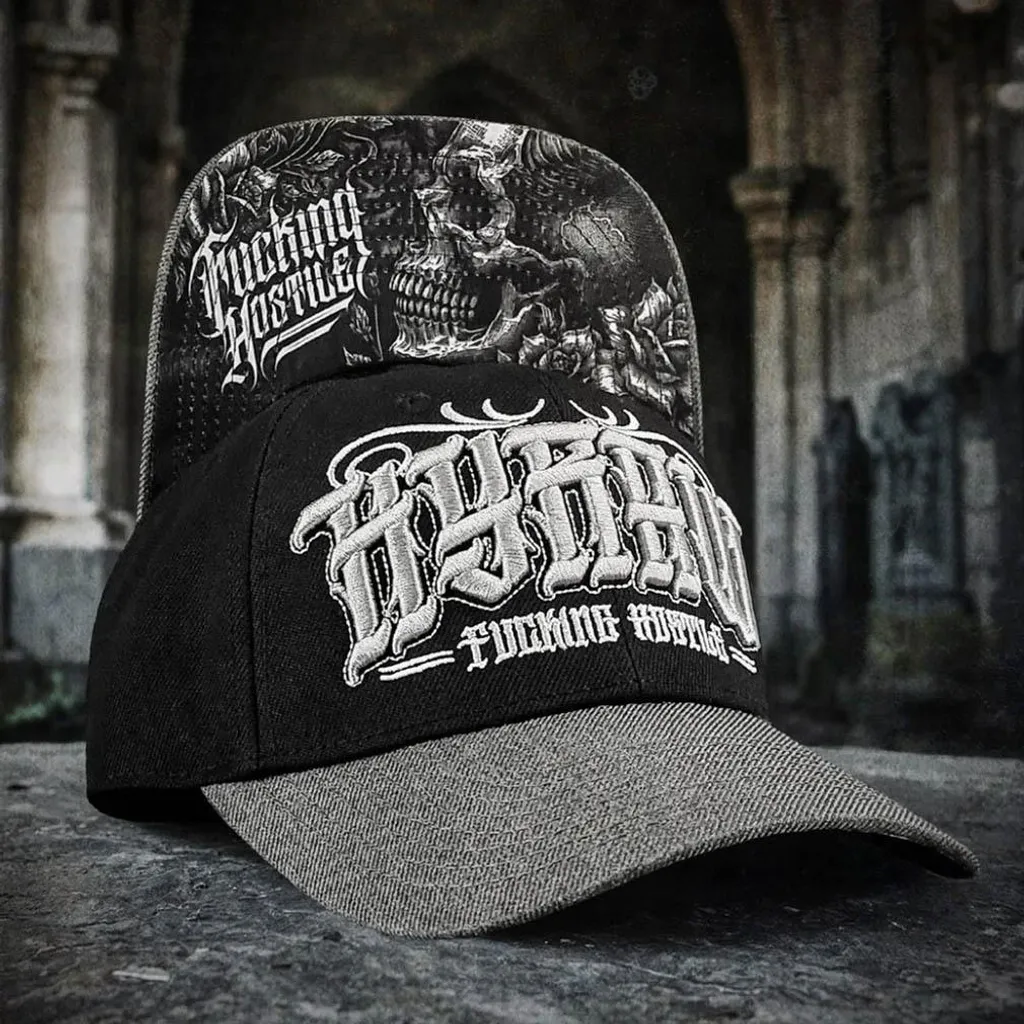 Cappellino Trucker Hyraw Grave Blossom - Design Gothic & Metal