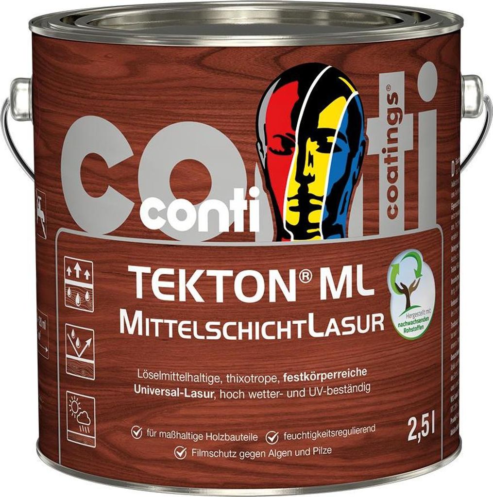 Conti Tekton ML MittelschichtLasur2,5 Liter Ebenholz
