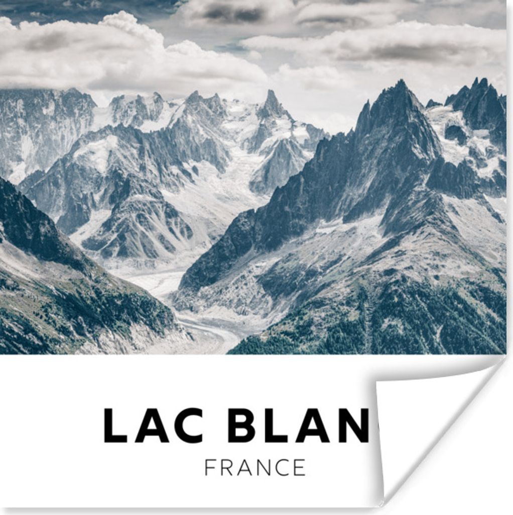 MuchoWow Poster Frankreich - Berge - Natur 75x75 cm - Wand Dekoration