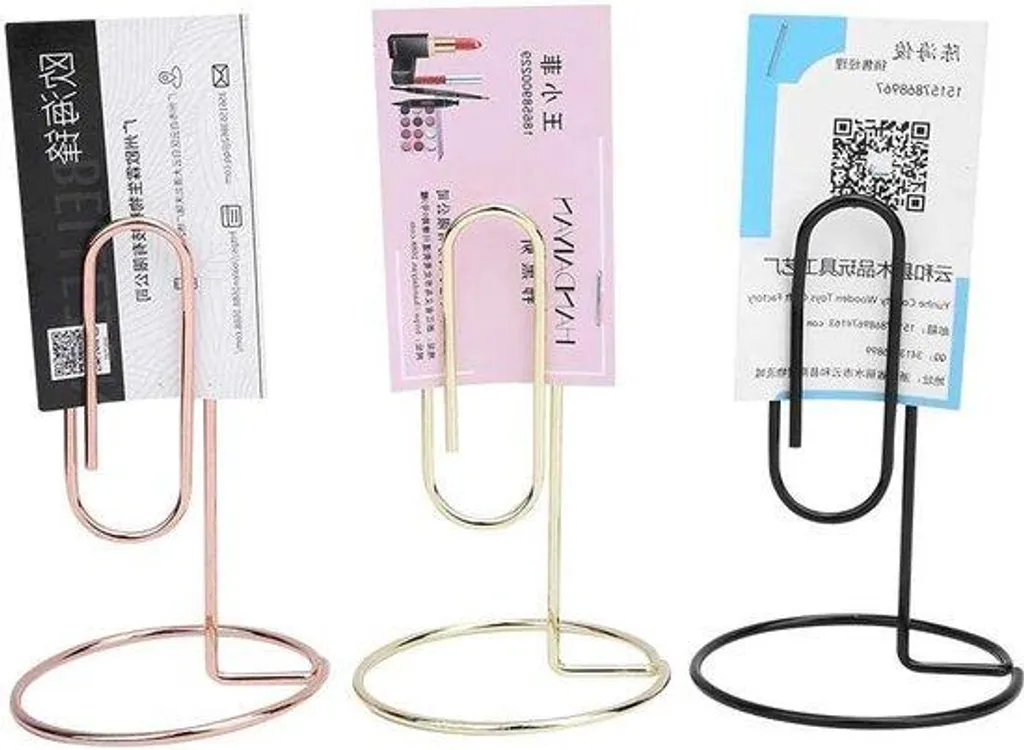 Organiseur de bureau en métal 3 pièces avec porte-factures et clips