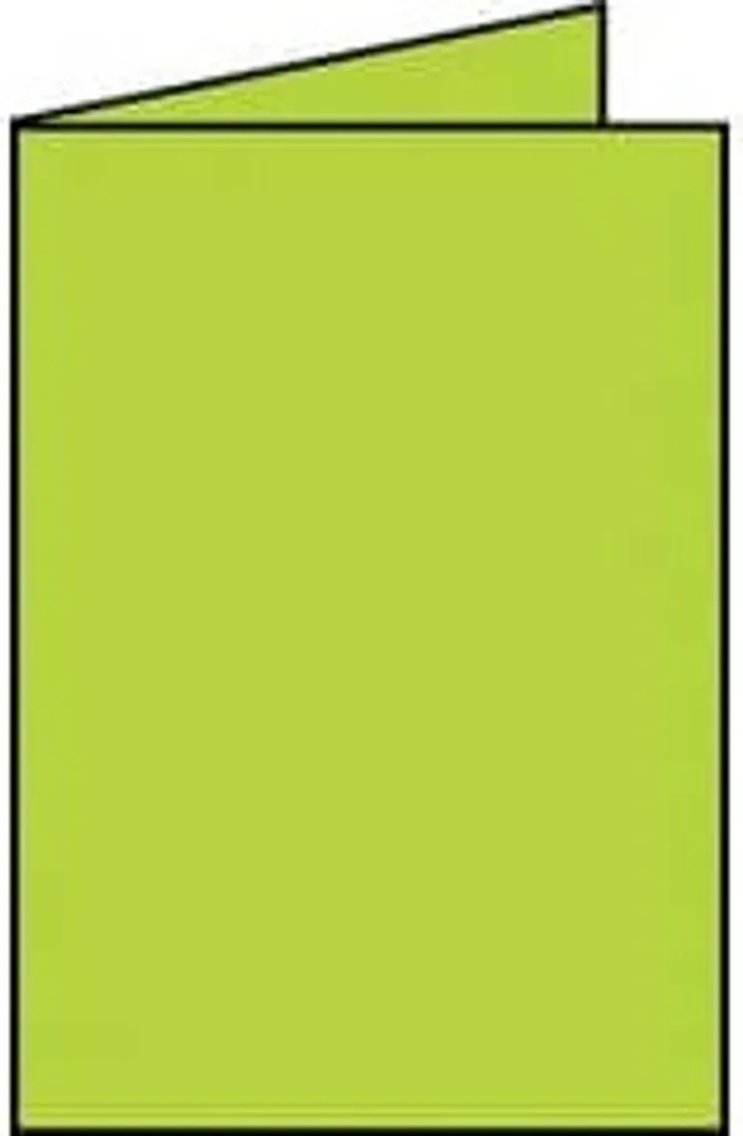 Cartes pour faire-part et invitations A5 vert maïs nervuré x50