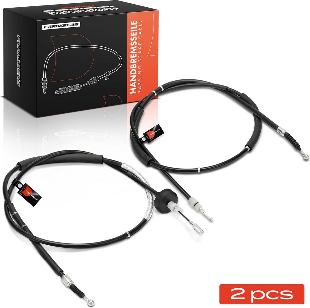Frankberg 2x Seilzug Feststellbremse Hinterachse beidseitig für Audi A4 Avant Cabriolet 8E2 8EC 8E5 8ED 8H7