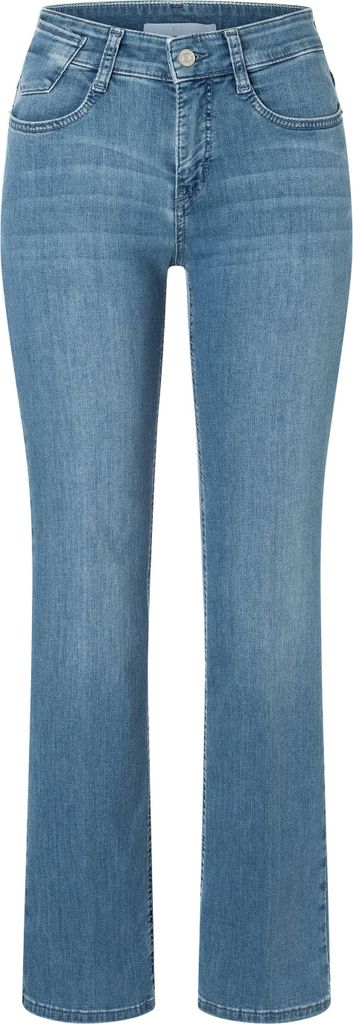 - MAC JEANS - LAURA, Authentic Stretch Denim - Flared Fit - 5225-90-0387L-D429 - blau Größe 38/28
