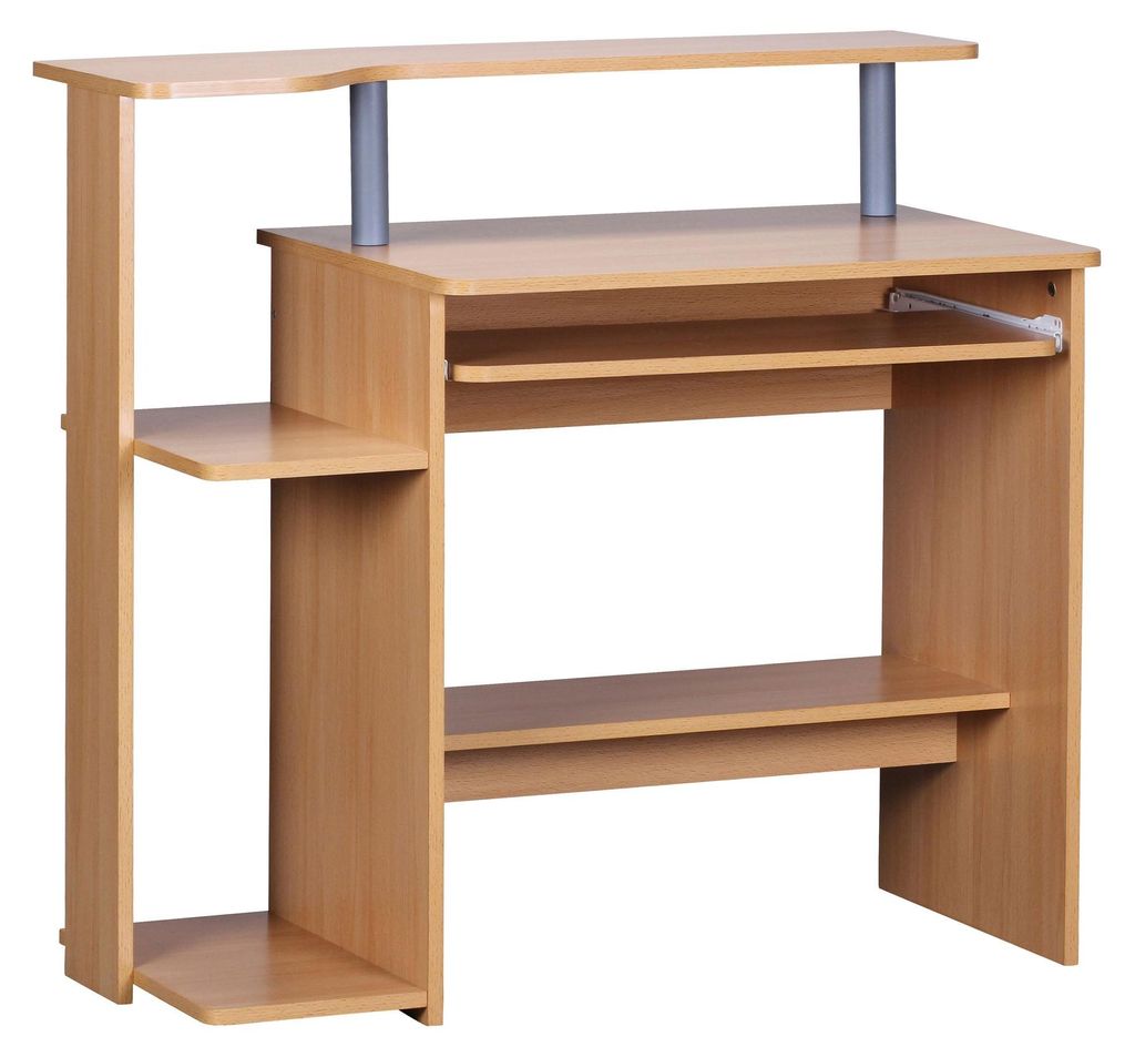 Počítačový stůl WL1.163 Buk 94 x 90 x 48 cm Stůl na Obrázek produktu 