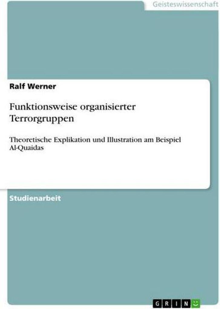 Funktionsweise organisierter Terrorgruppen
