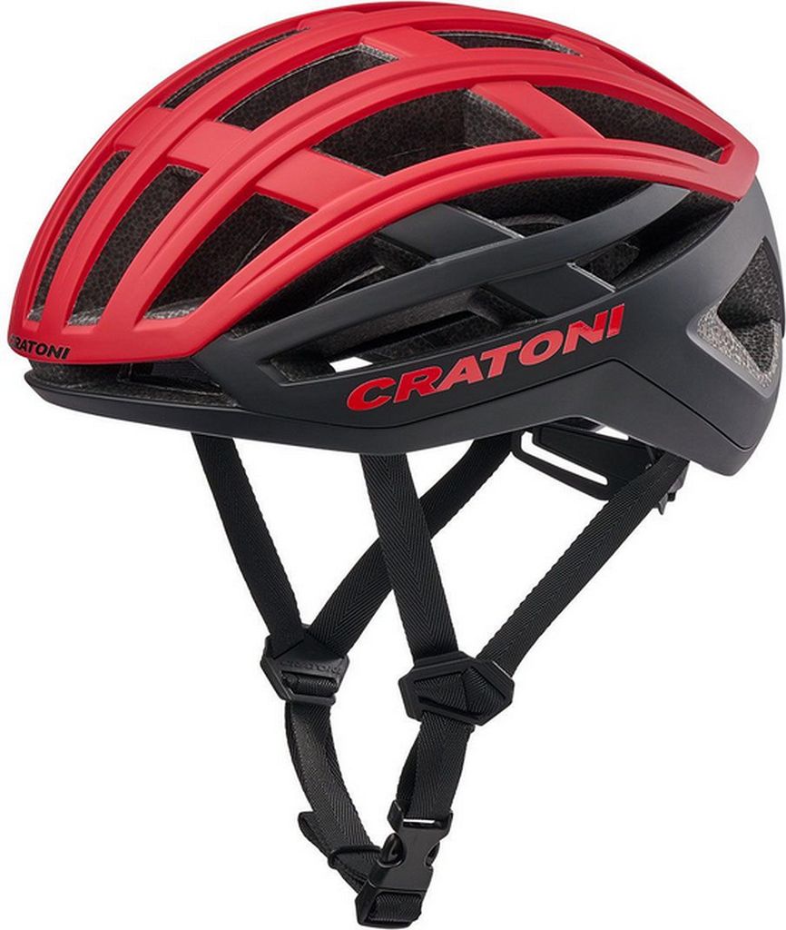 CRATONI Rennrad-/ Gravel Fahrradhelm C-AirLite, rot/schwarz