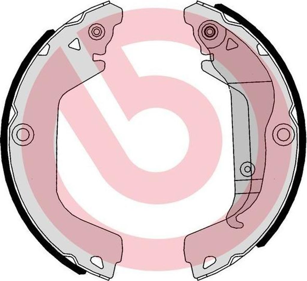 BREMBO Bremsbackensatz ESSENTIAL LINE Hinten S 10 521