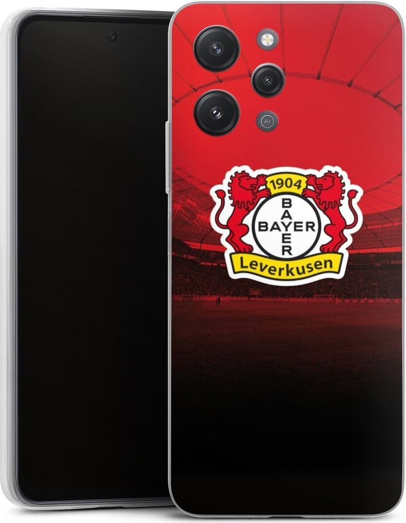 DeinDesign Slim Hülle für Xiaomi Redmi 12 Silikon Case Ultra Dünn Handyhülle Bayer 04 Leverkusen Offizielles Lizenzprodukt Stadion