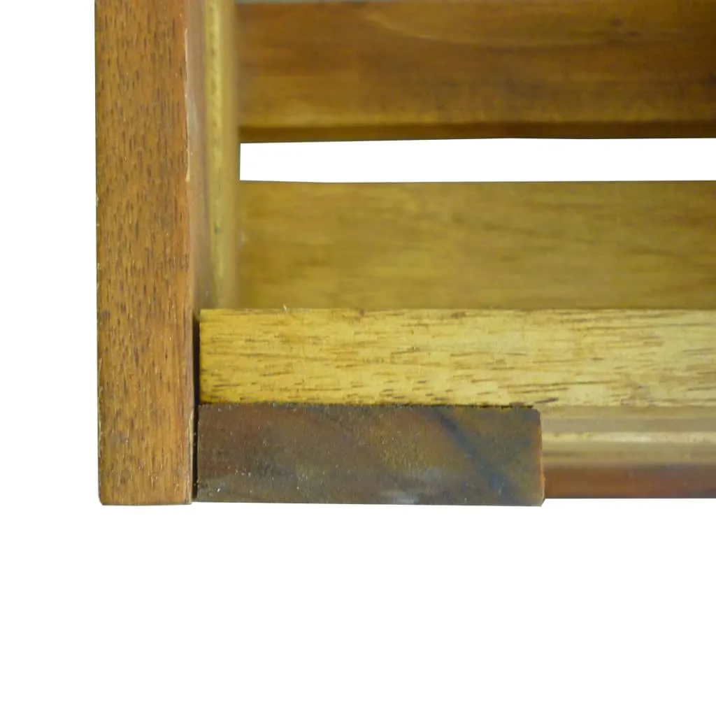 Caisses en Bois d'Acacia vidaXL : Solution de Rangement Stable et Solide - 8