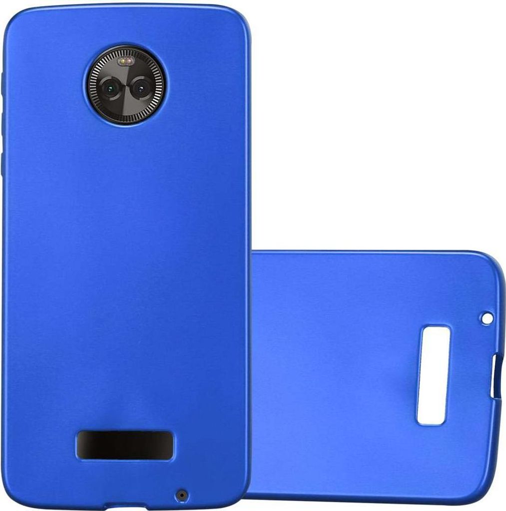 Cadorabo Schutzhülle für Motorola MOTO Z Hülle in Blau Handyhülle TPU Silikon Etui Cover Case