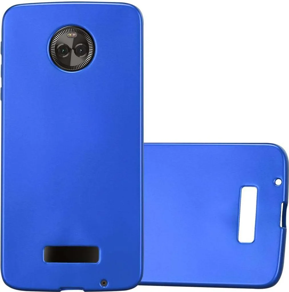 Cadorabo custodia protettiva per Motorola MOTO Z in blu custodia del telefono cellulare TPU custodia in silicone cover case