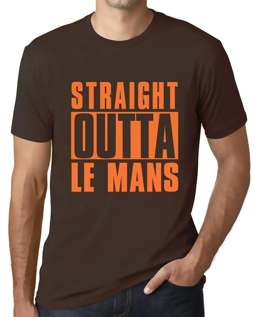 Herren Grafik T-Shirt Direkt aus dem Le Mans – Straight Outta Le Mans – Öko-Verantwortlich Vintage Jahrgang Kurzarm Lustige Druck Geburtstag G...