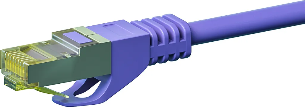 Offerta Cavo Rete CAT 7 Viola 0.5m | Patch Ethernet S/FTP PiMF RJ45 - 2
