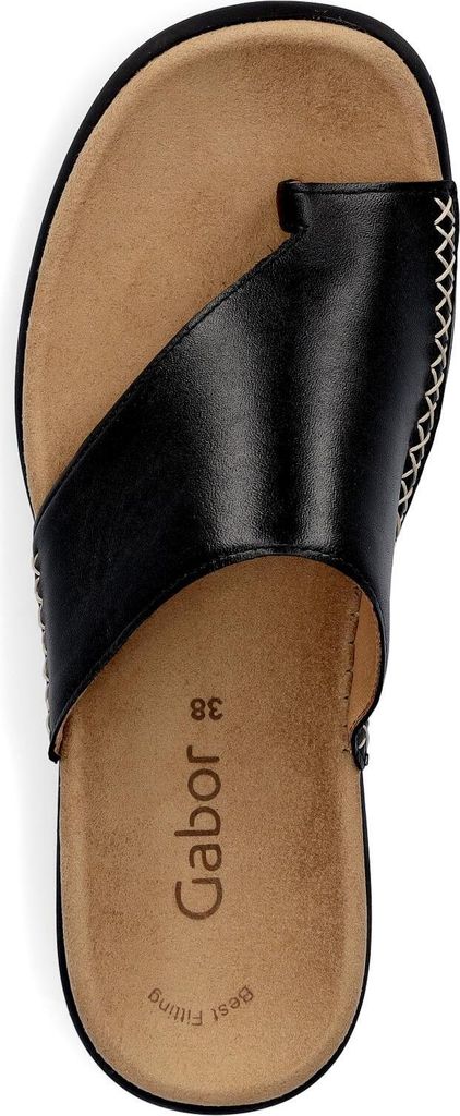 Gabor Shoes Zehensteg Schwarz Glattleder Größe: 39 Normal Produktbild 75
