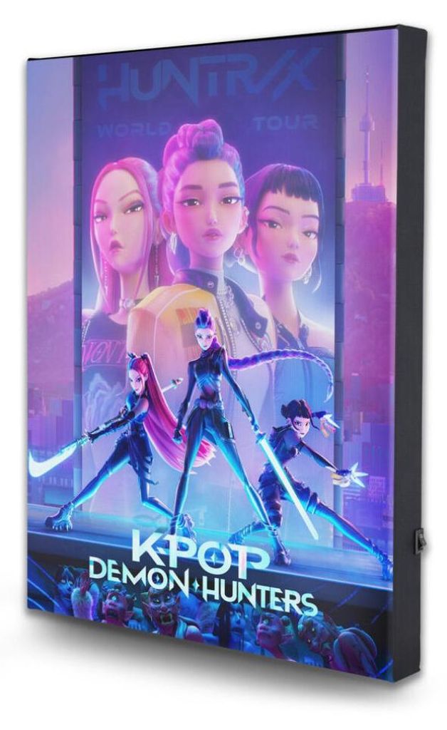 KPop Demon Hunters Leinwandbild mit Beleuchtung Produktbild 