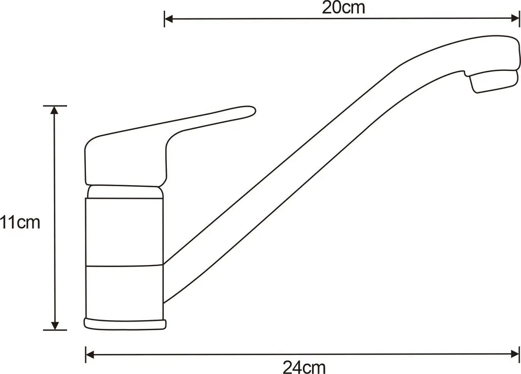 Robinet Selma 671100-00 chromé à bec long haute performance - 2