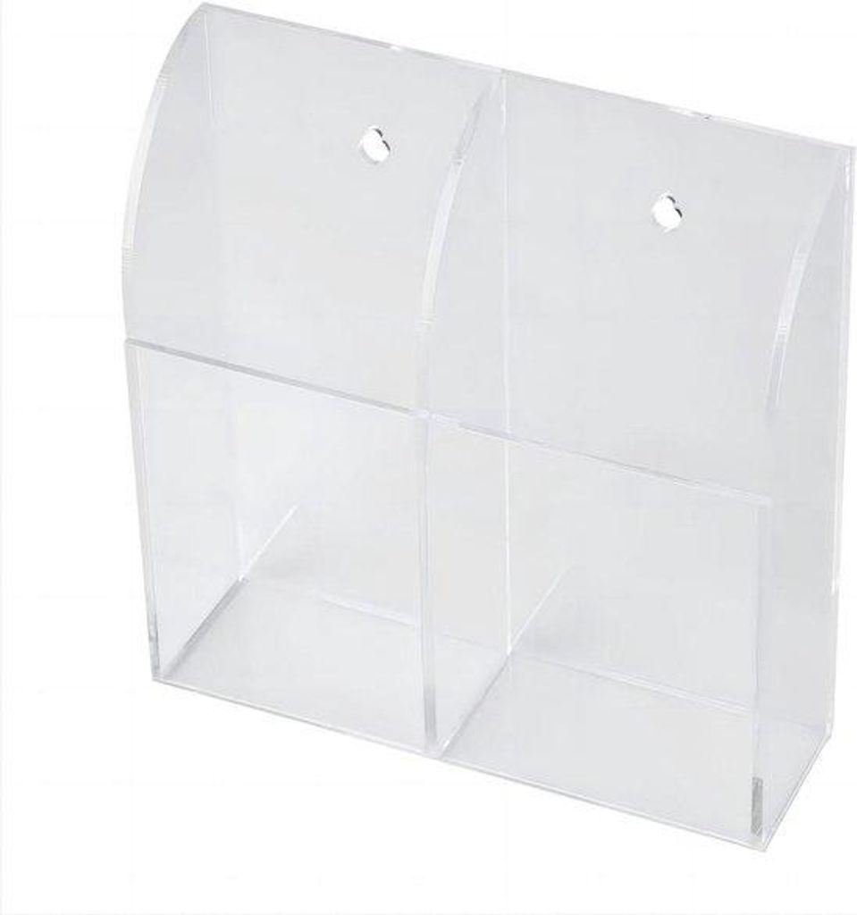 Fernbedienung Halter | Wandmontierte Organisator (2 Äste) für Klimaanlage, Mobiltelefon, TV-Box in Acryl.