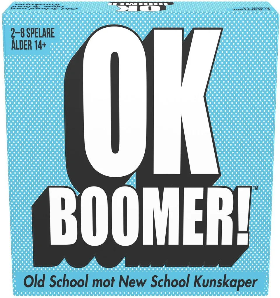 Jeu de Cartes Ok Boomer Suédois - Quiz Interactif pour Soirée Famille