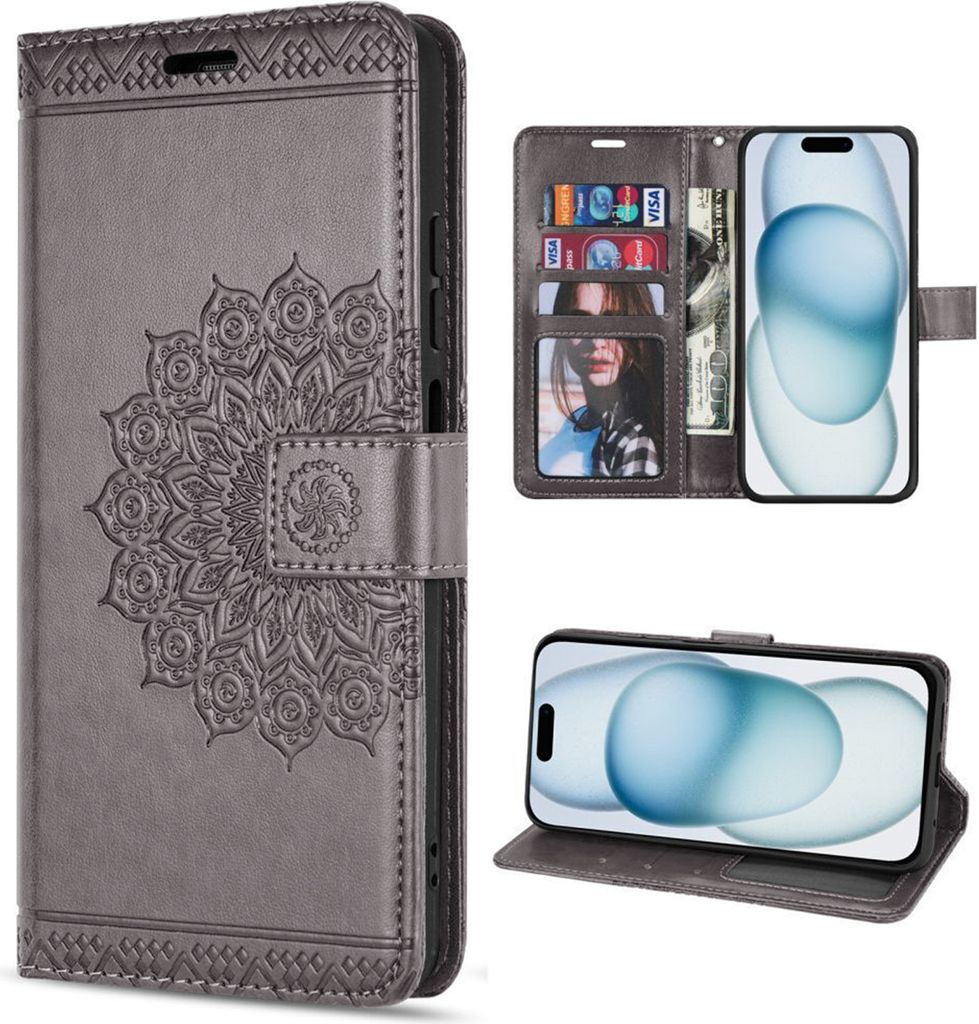 Hülle für iPhone 15 / 15 Pro / 15 Plus / 15 Pro Max Handyhülle Handy Tasche Etui iPhone 15 Plus Grau