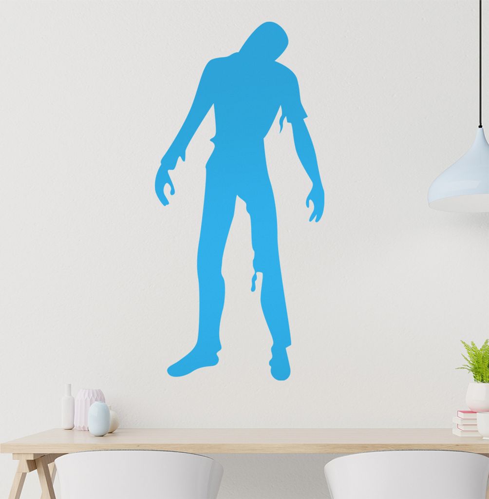 Zombie Wandtattoo in 6 Größen - Wandaufkleber Wall Sticker - Dekoration, Küche, Wohnzimmer, Schlafzimmer, Badezimmer