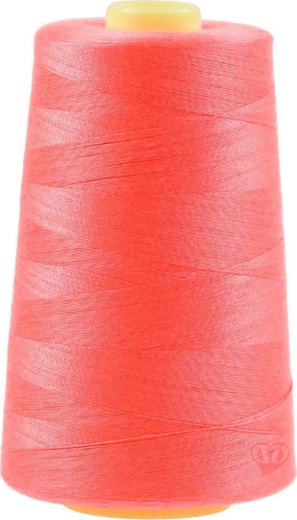 4572m Qualitäts Overlock-Garn Overlock-Nähgarn Farben 661 bis 700, Farbe:A667 leuchtkoralle