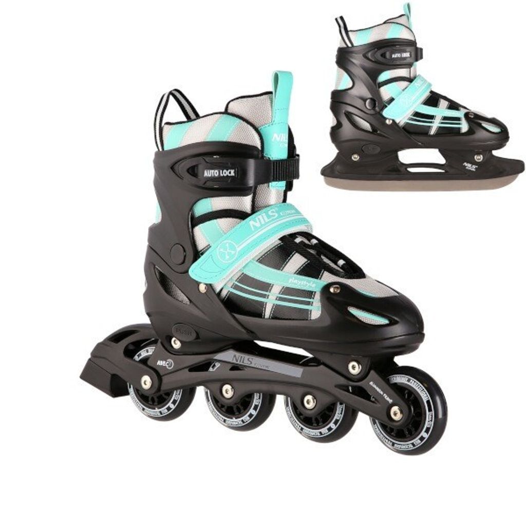 Brusle NILS Extreme NH18366A 2v1 černo-zelené M(35-38) Obrázok produktu 