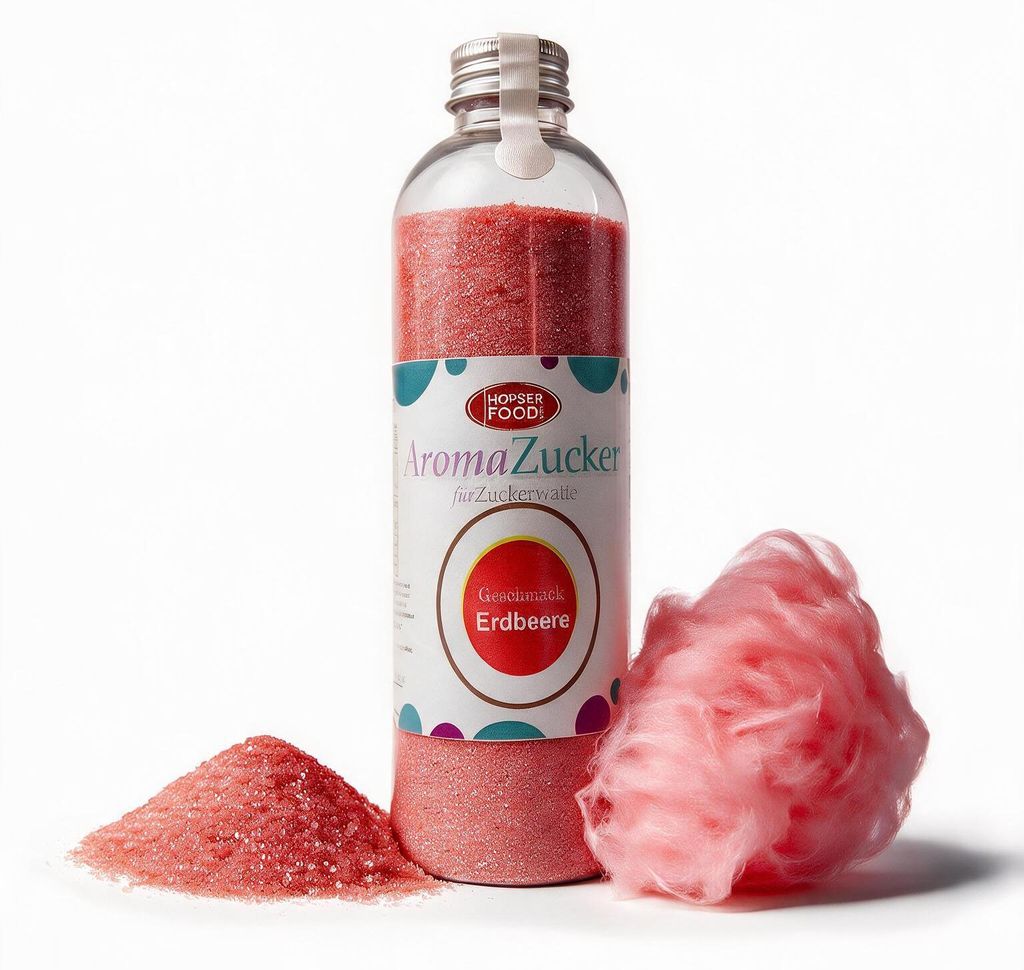 Aroma Zuckerwattezucker Erdbeere Geschmack 230 g Kunststoff Produktbild 