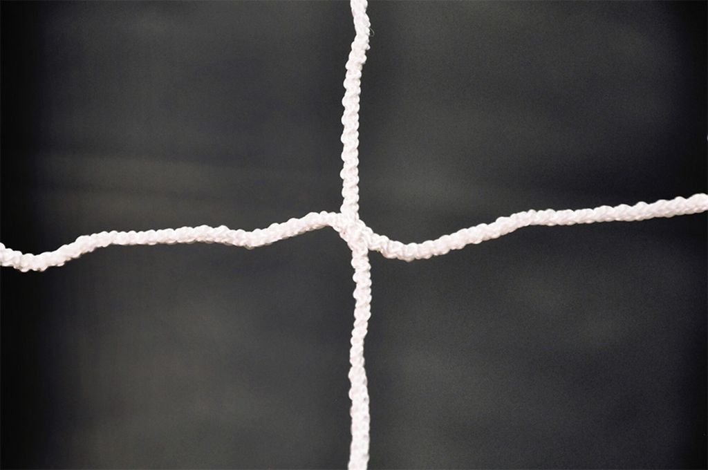 Fußballnetz 6 x 2,1 m weiß - Durchmesser: 3 mm Produktbild 