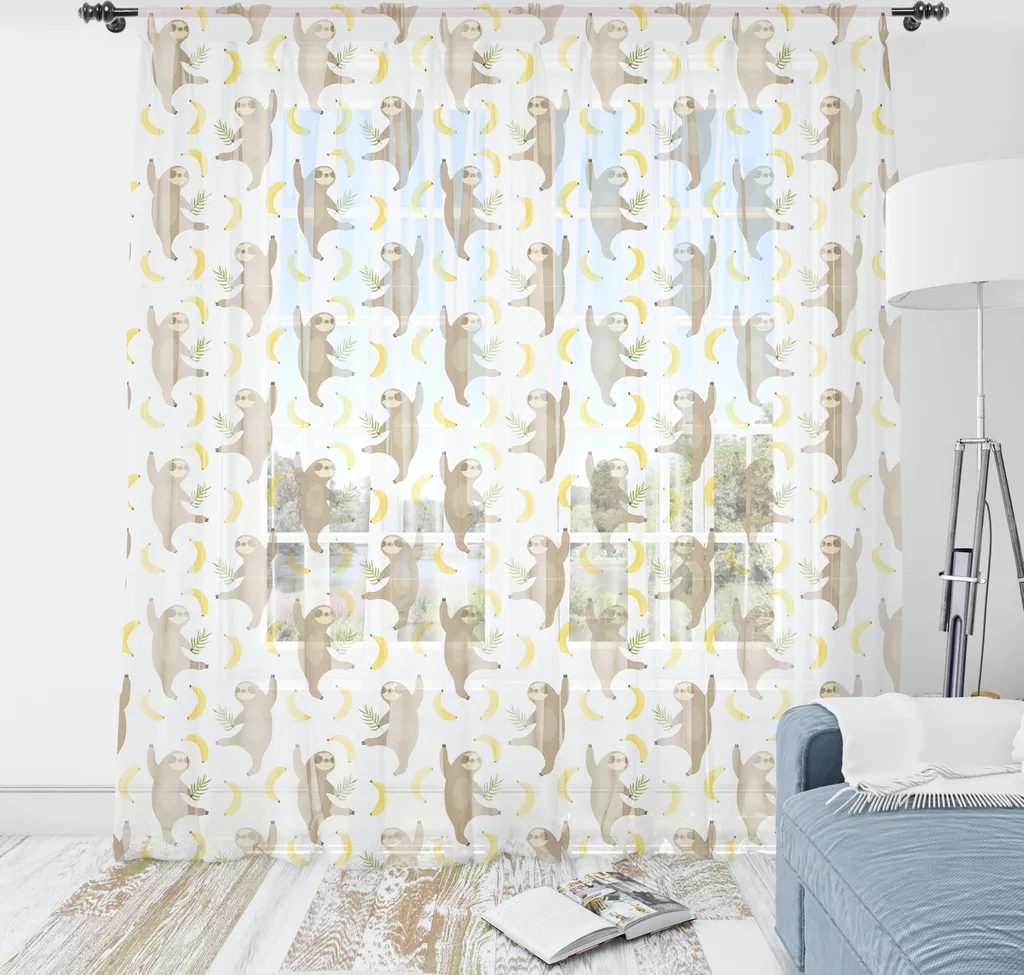 Arazzo Seta Bradipi Tropicali ABAKUHAUS 160x274 - Arredo Creativo