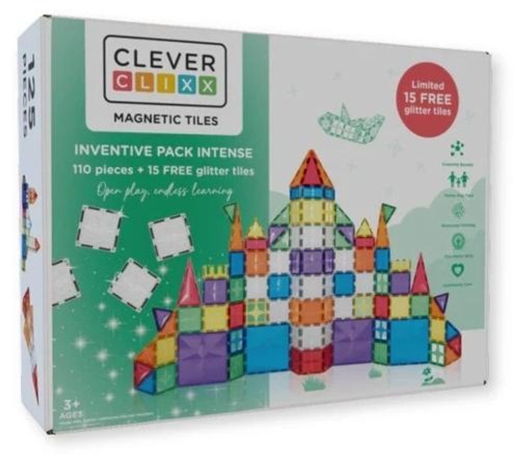 Set magnetico da costruzione 125 pezzi, Cleverclixx Immagine del prodotto 