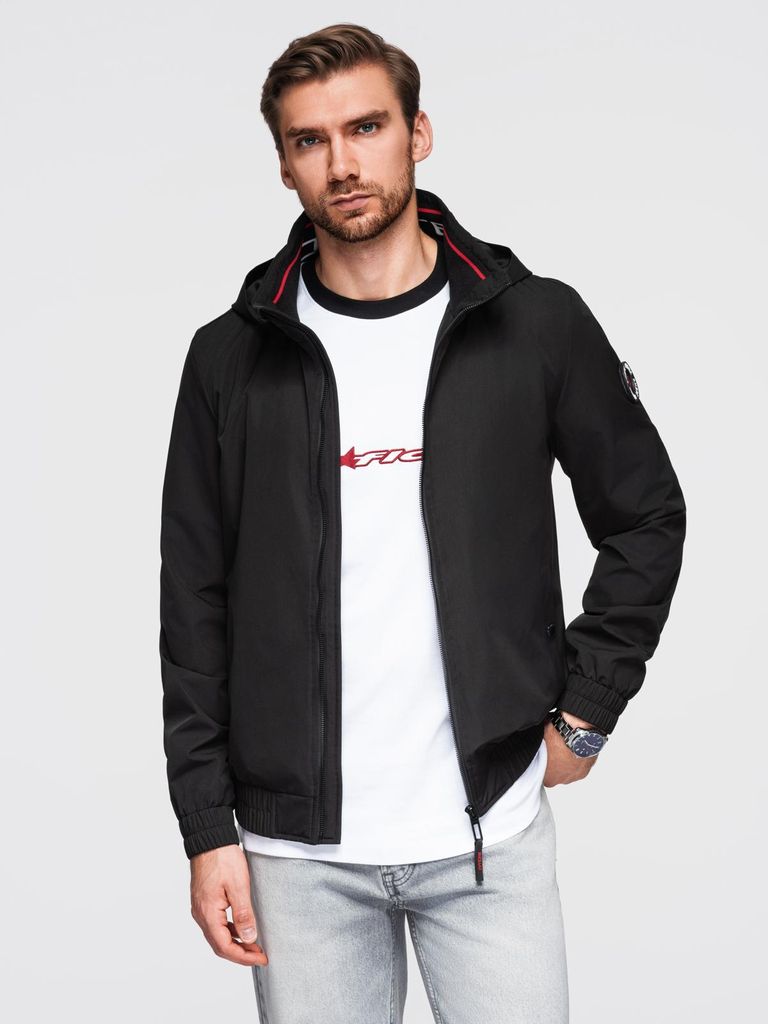 Ombre Clothing Übergangsjacke für Männer Hetell schwarz XL