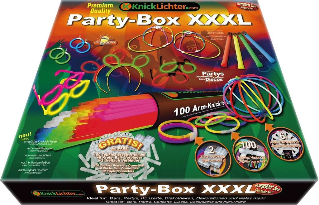 Riesige Knicklichter Party Box XXXL | Version 2 | Produktbild 4