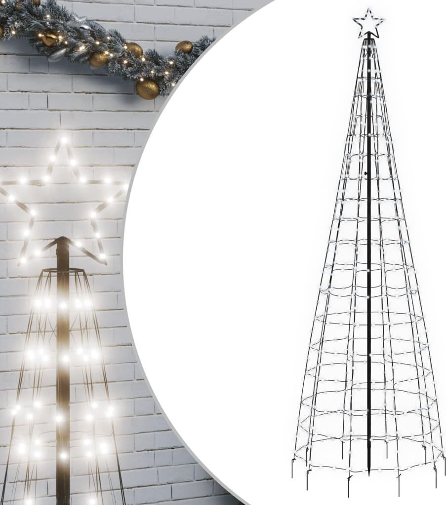 vidaXL LED vianočný stromček so zemným hrotom 570 LED diód Obrázok produktu 