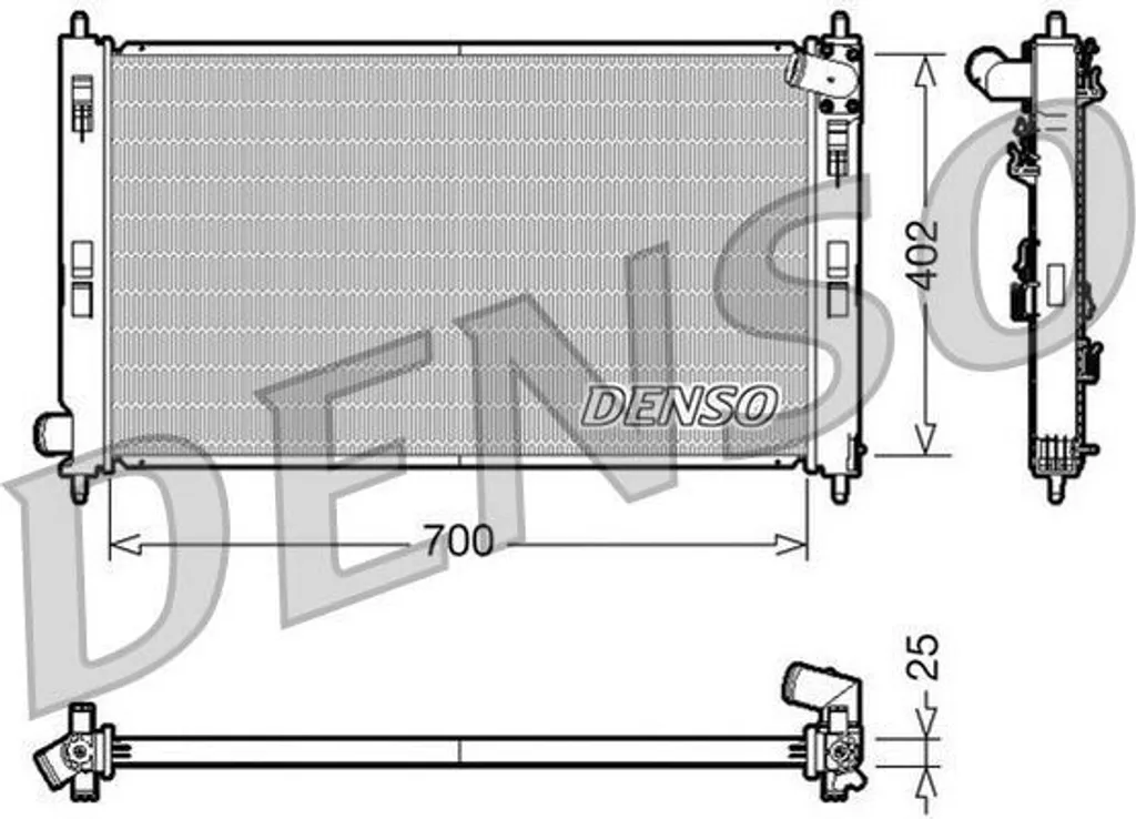 Évitez la surchauffe avec le radiateur DENSO DRM45032 - Compatible 1330T0