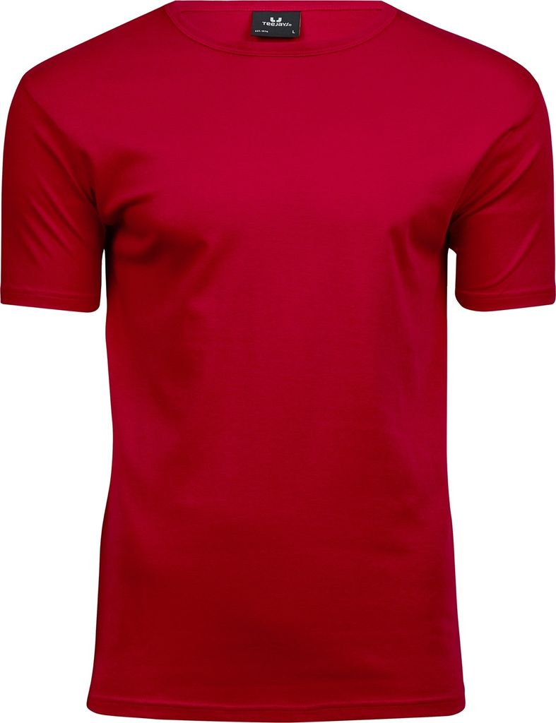 Tee Jays 520 | Mens Interlock Bodyfit T-Shirt - Farbe: Red - Größe: 3XL